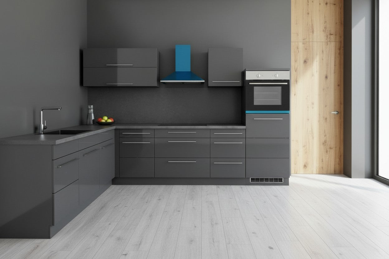 L-Küche 300x220 cm – Moderne Eckküche Made in Germany mit Soft-Close